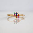 Anillo Puntos 1.2g / T6 Oro Amarillo 18K