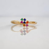Anillo Puntos 1.2g / T6 Oro Amarillo 18K