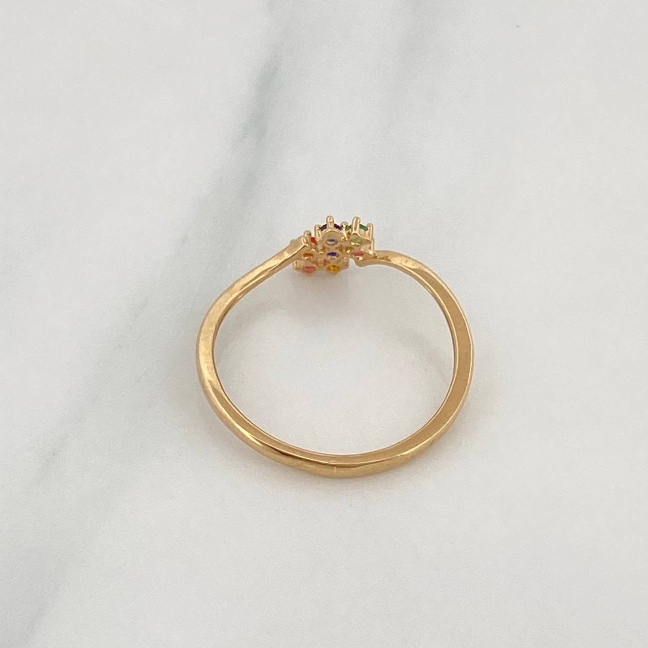 Anillo Puntos 1.2g / T6 Oro Amarillo 18K