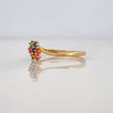 Anillo Puntos 1.2g / T6 Oro Amarillo 18K