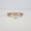 Anillo Solitario Trio 1.45g / T6 1/4 Oro Amarillo 18K