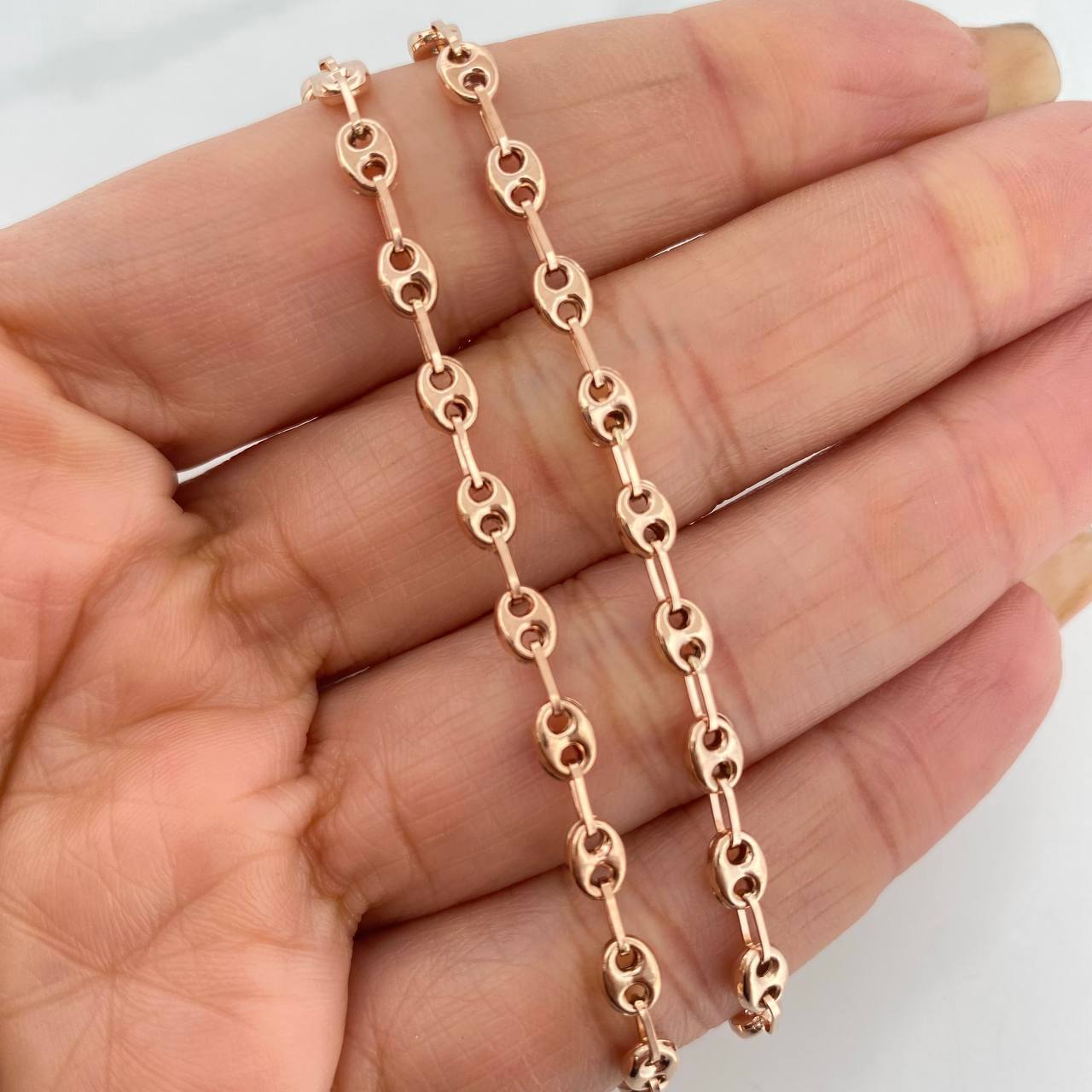 Cadena GC 6.45g / 50cm / 3.8mm Oro Rosa 18K