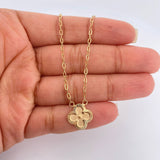 Cadena Trebol Cajon 3.05gr / 44.5cm / 1.27mm Oro Amarillo 18K %