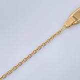 Pulso Bebé Placa Aro Seguido Corazón 1.7gr / 14.7cm-16.3cm / 1.33mm Oro Amarillo 18K %