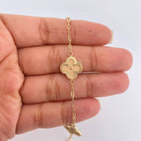 Pulso Trebol Cajon 4.1gr / 19.1cm / 1.72mm Oro Amarillo 18K %