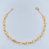 Pulso Estrellas Diamantadas 2.4gr / 19cm / 3mm Oro Amarillo 18K %