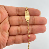 Pulso Bebé GC Placa Octagonal 1.8gr / 15.1cm / 3.3mm Oro Amarillo 18K %