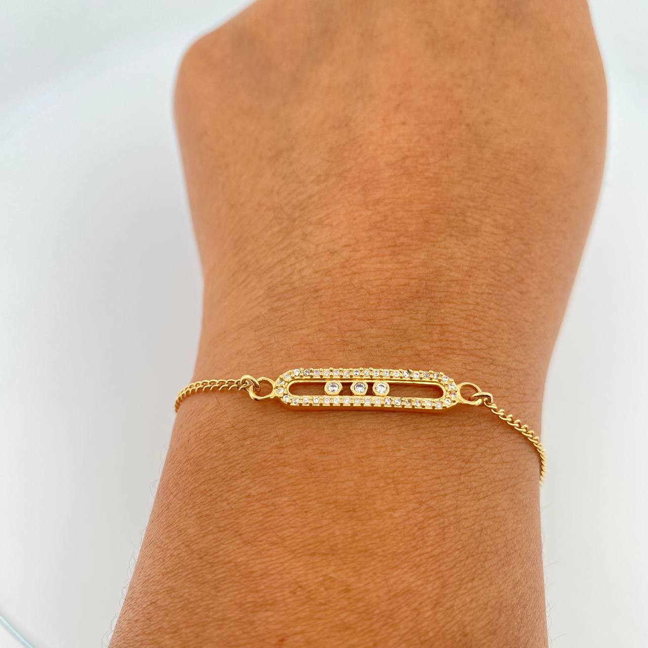 Pulso MSK Cubano 2.5gr / 18.8cm / 1.6mm Oro Amarillo 18K %