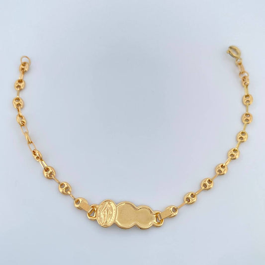 Pulso Bebé GC Placa Nube 1.85gr / 15.2cm / 3.34mm Oro Amarillo 18K %