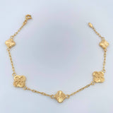 Pulso Trebol Cajon 3.15gr / 19.1cm / 1.55mm Oro Amarillo 18K %