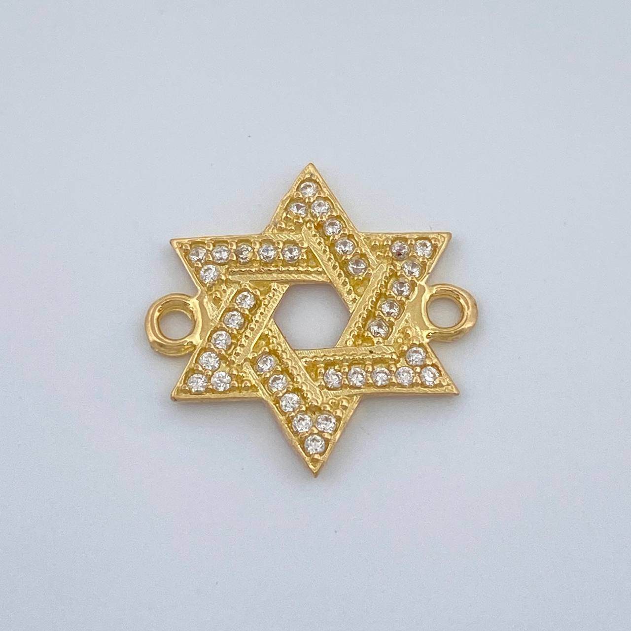 Herraje Estrella De David 1.1gr / 1.5cm / Oro Amarillo 18K %