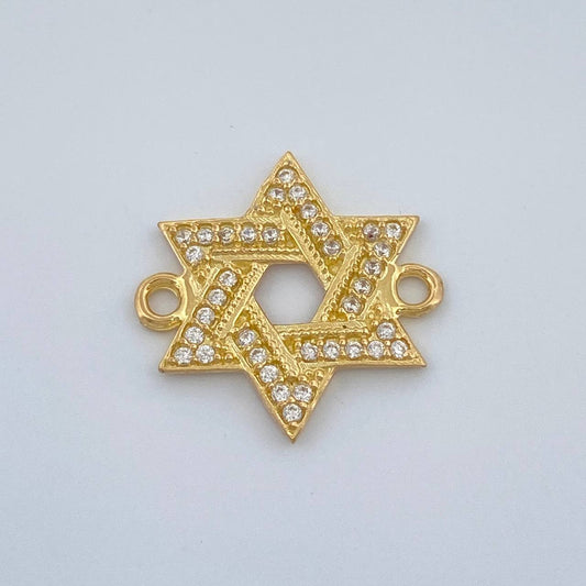Herraje Estrella De David 1.1gr / 1.5cm / Oro Amarillo 18K %