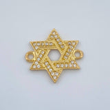 Herraje Estrella De David 1.1gr / 1.5cm / Oro Amarillo 18K %