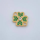 Herraje Trebol 0.8gr / 1.2cm / Oro Amarillo 18K %