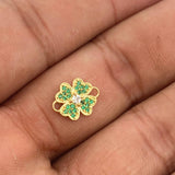 Herraje Trebol 0.8gr / 1.2cm / Oro Amarillo 18K %