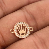 Herraje Corona 0.75gr / 1.6cm / Oro Rosa 18K %