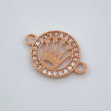 Herraje Corona 0.75gr / 1.6cm / Oro Rosa 18K %