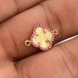 Herraje Trebol 1.1gr / 1.8cm / Oro Amarillo 18K %