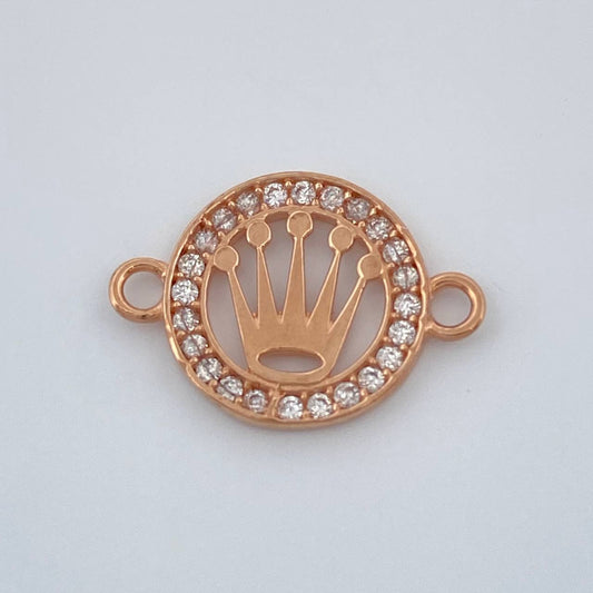 Herraje Corona 0.8gr / 1.6cm / Oro Rosa 18K %