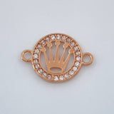 Herraje Corona 0.8gr / 1.6cm / Oro Rosa 18K %