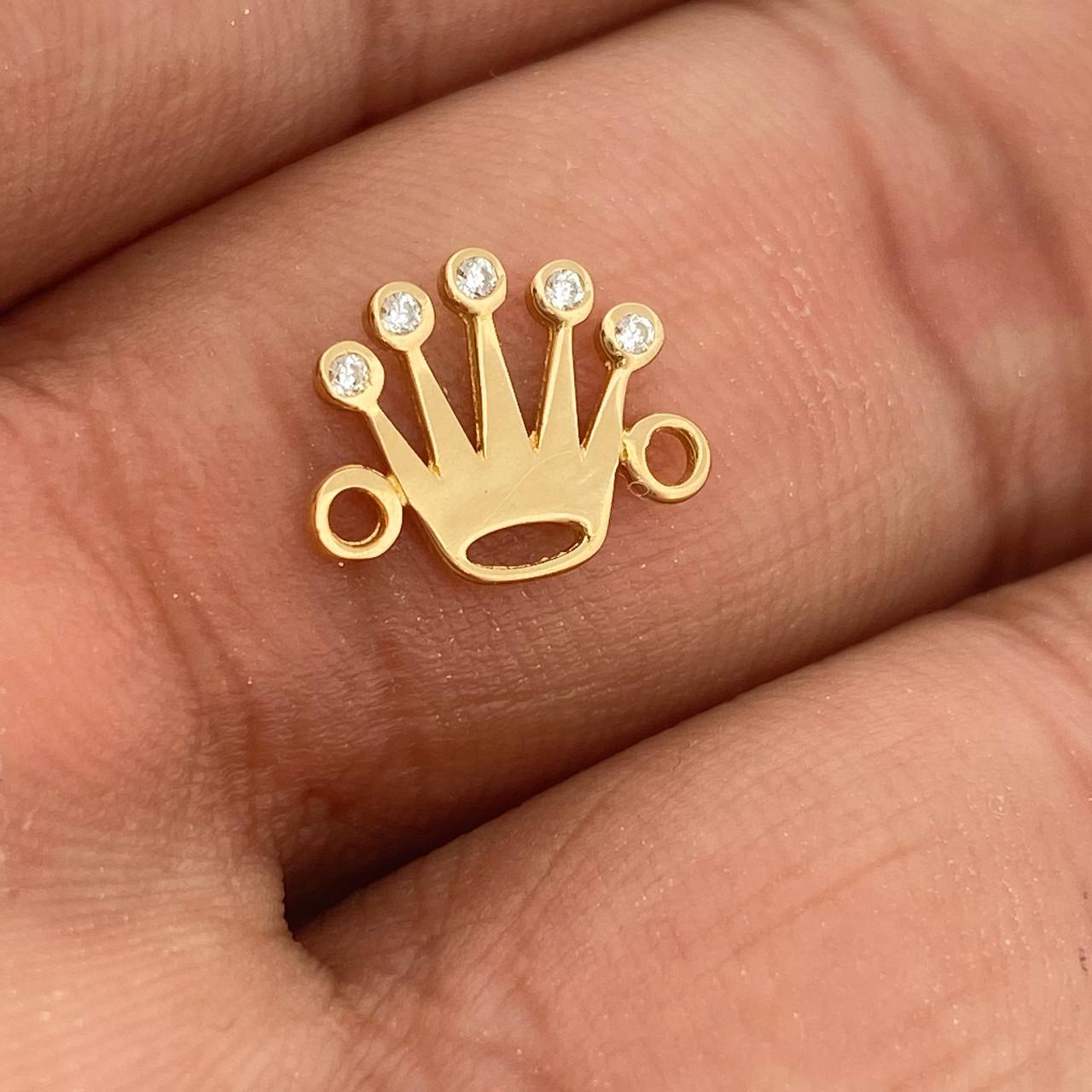 Herraje Corona 0.65gr / 1.3cm / Oro Amarillo 18K %