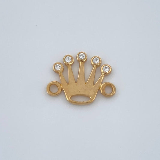 Herraje Corona 0.65gr / 1.3cm / Oro Amarillo 18K %