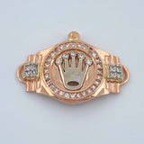 Herraje Correa Corona 2.65gr / 2.3cm / Tres Oros 18K %