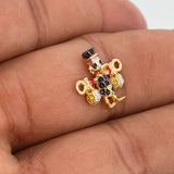 Herraje Pato Bolsas De Dinero 1.4gr / 1.6cm / Tres Oros 18K %