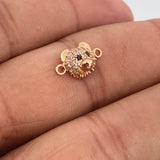 Herraje Cara Oso 1.1gr / 1.5cm / Oro Rosa 18K %
