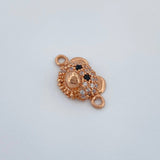 Herraje Cara Oso 1.1gr / 1.5cm / Oro Rosa 18K %