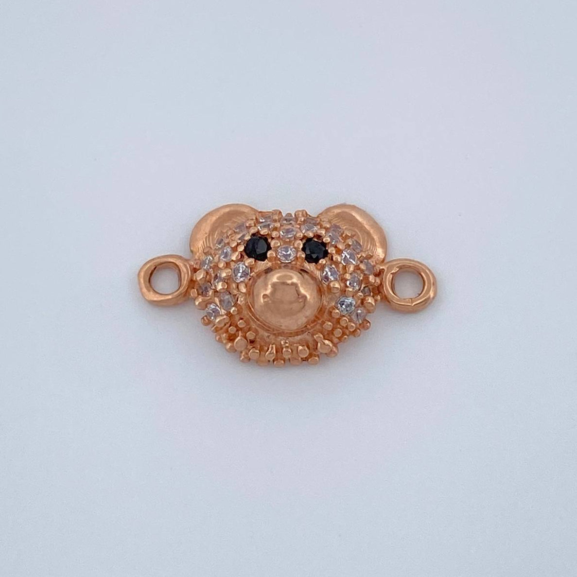 Herraje Cara Oso 1.1gr / 1.5cm / Oro Rosa 18K %