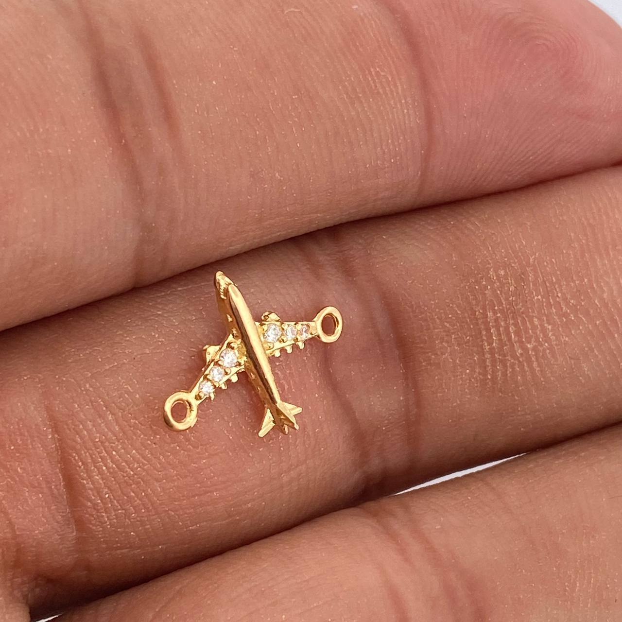 Herraje Avion 0.5gr / 1.5cm / Oro Amarillo 18K %