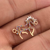 Herraje Caballo 1.65gr / 2.5cm / Oro Rosa 18K %