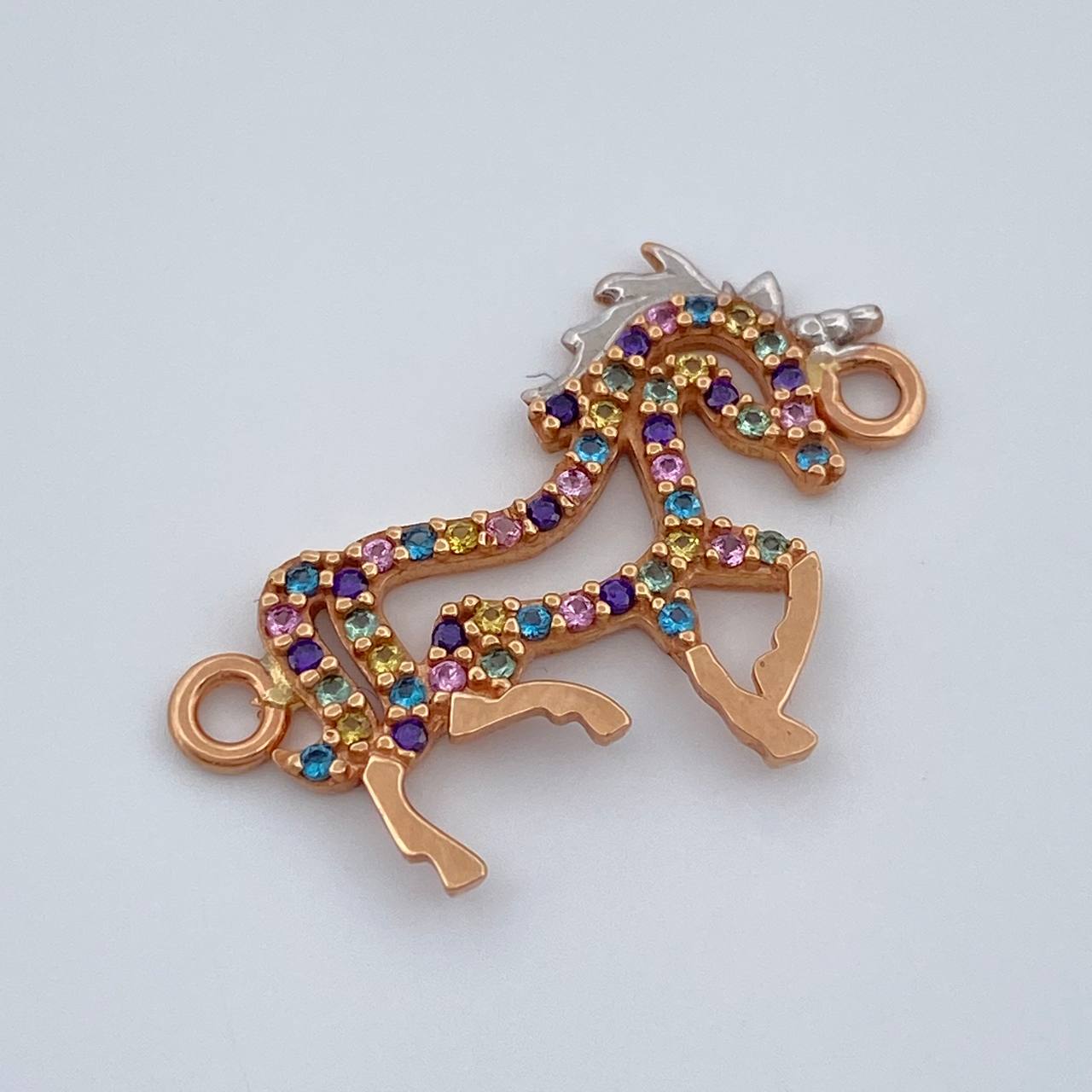 Herraje Caballo 1.65gr / 2.5cm / Oro Rosa 18K %