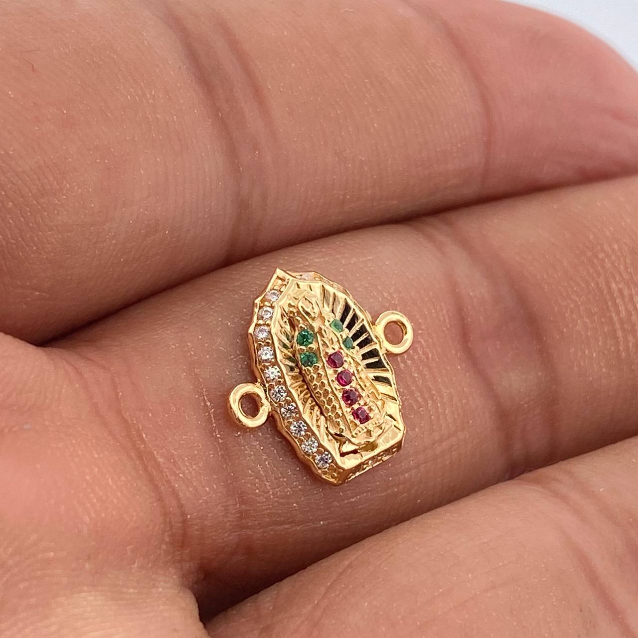 Herraje Virgen De Guadalupe 1.25gr / 1.5cm / Oro Amarillo 18K %