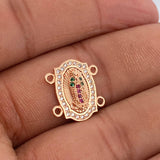 Herraje Virgen De Guadalupe 2gr / 1.5cm / Oro Rosa 18K %