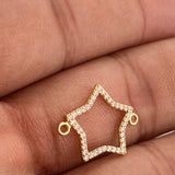 Herraje Silueta Estrella 0.9gr / 2cm / Oro Amarillo 18K %