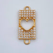 Herraje Placa Corazon 1.15gr / 2.1cm / Oro Amarillo 18K %