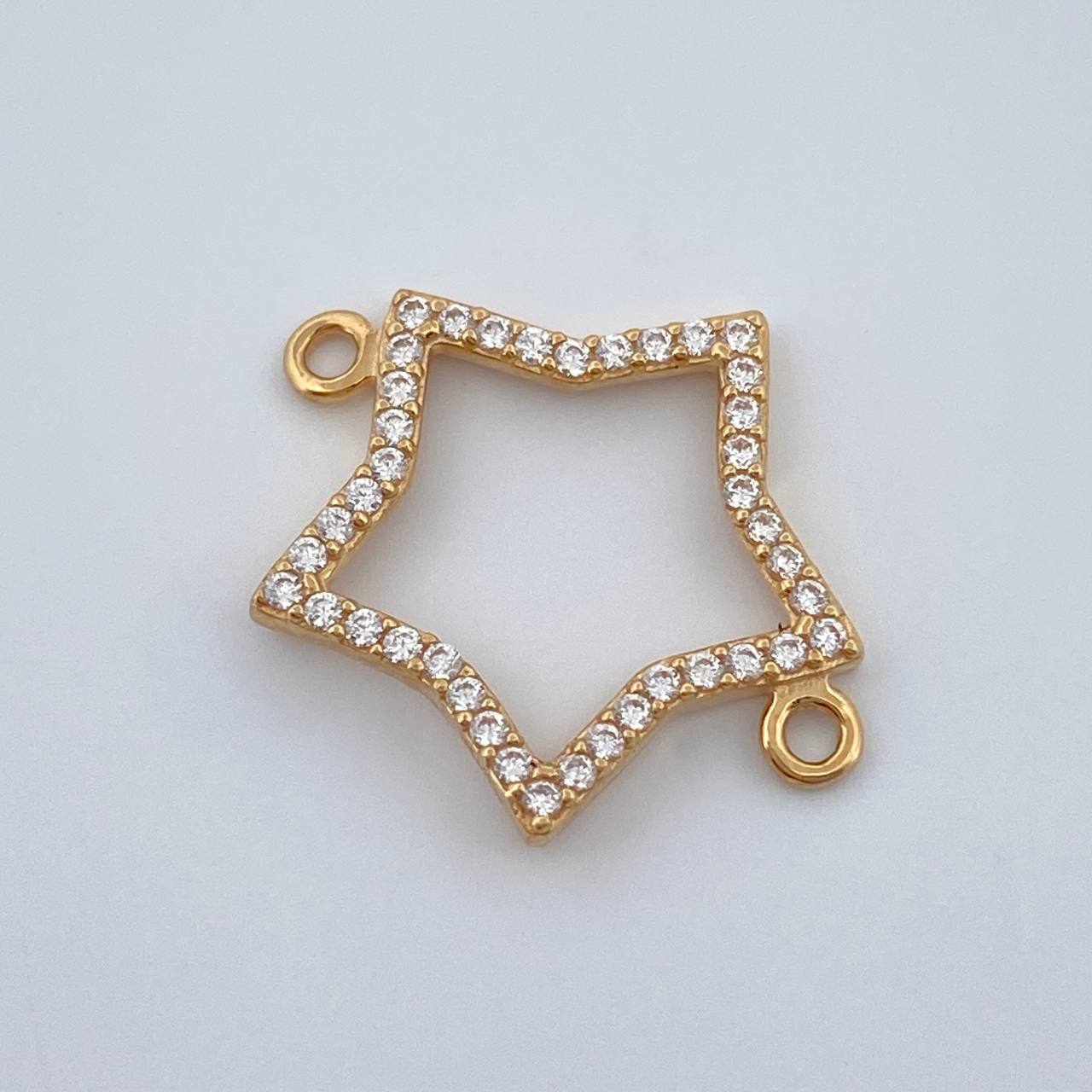 Herraje Silueta Estrella 0.9gr / 2cm / Oro Amarillo 18K %