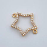 Herraje Silueta Estrella 0.9gr / 2cm / Oro Amarillo 18K %