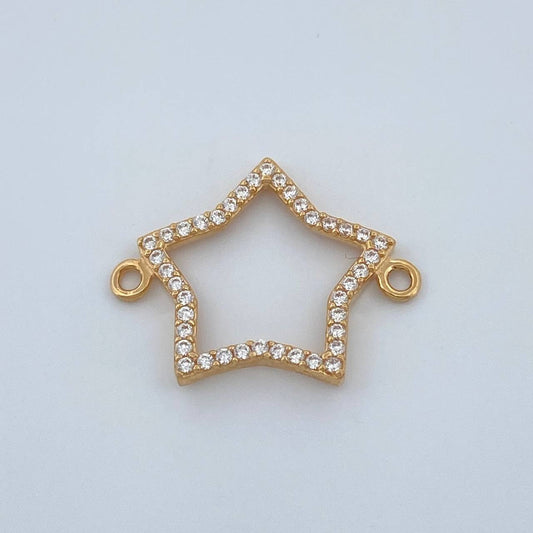 Herraje Silueta Estrella 0.9gr / 2cm / Oro Amarillo 18K %