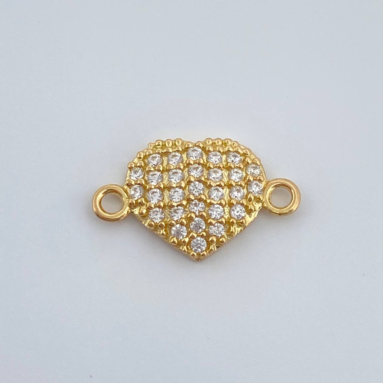 Herraje Corazon 0.6gr / 1.4cm / Oro Amarillo 18K %