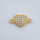 Herraje Corazon 0.6gr / 1.4cm / Oro Amarillo 18K %