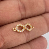 Herraje Infinito 1.1gr / 2cm / Oro Amarillo 18K %