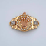 Herraje Correa Corona 3.1gr / 2.3cm / Tres Oros 18K %