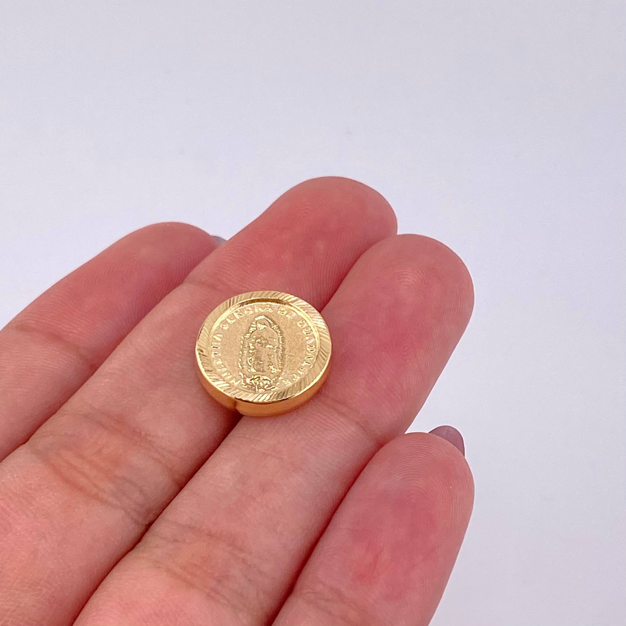 Herraje Virgen de Guadalupe 0.95g / 1.4cm Oro Amarillo 18K
