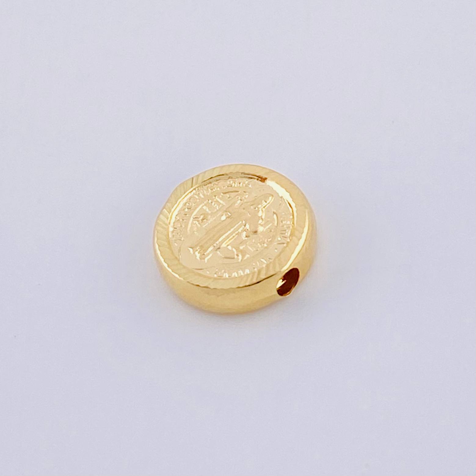 Herraje San Benito Mate 0.5g / 1cm Oro Amarillo 18K