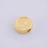 Herraje Virgen de Guadalupe Mate 0.45g / 0.9cm Oro Amarillo 18K