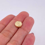 Herraje San Miguel Arcángel Mate 0.4g / 0.9cm Oro Amarillo 18K