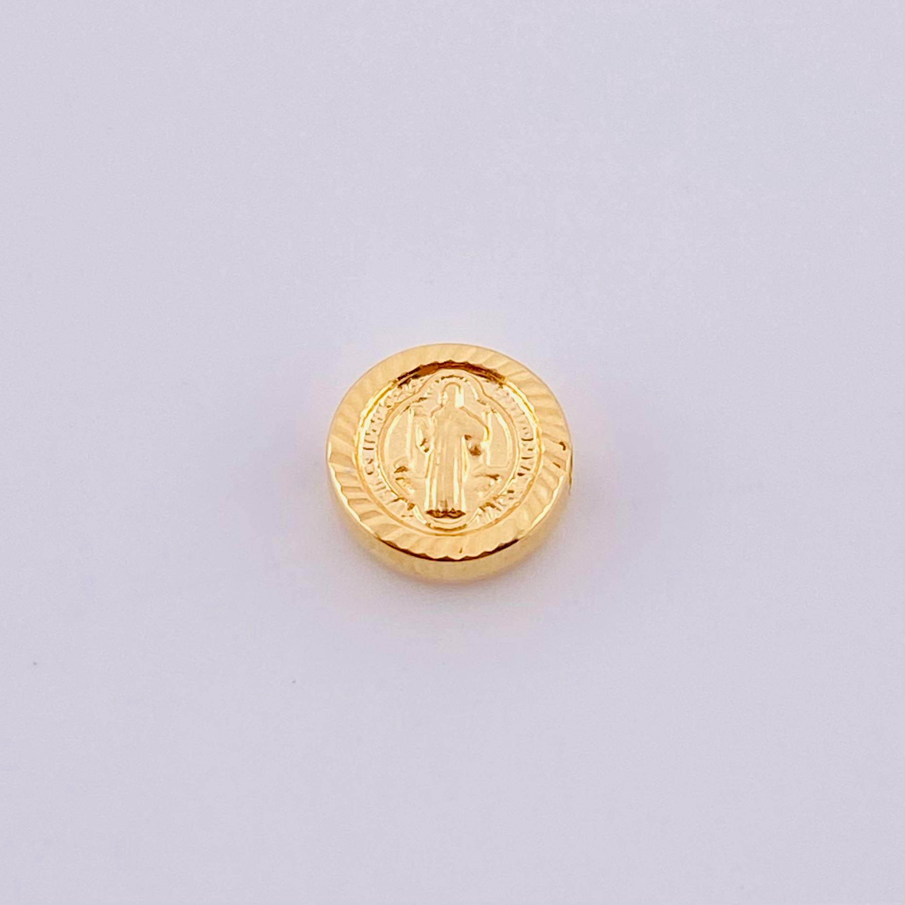 Herraje San Benito Mate 0.35g / 0.8cm Oro Amarillo 18K